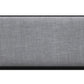 59" Gray and Black Fabric Upholstered Storage Bench with Drawers