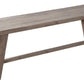 60" Natural Distressed Solid Wood Dining Bench