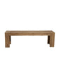 58" Natural Distressed Solid Wood Dining Bench