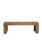 58" Natural Distressed Solid Wood Dining Bench
