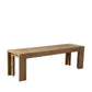 58" Natural Distressed Solid Wood Dining Bench
