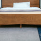 59" Beige and Brown Upholstered Polyester Blend Bench with Drawers
