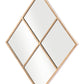 41" Gold Diamond Steel Framed Accent Mirror