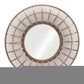 32" Brown Round Accent Mirror
