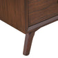 60" Walnut Solid Wood Seven Drawer Double Dresser