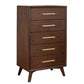 60" Walnut Solid Wood Seven Drawer Double Dresser