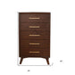 60" Walnut Solid Wood Seven Drawer Double Dresser