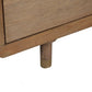60" Brown Solid Wood Six Drawer Double Dresser