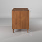 56" Brown Solid Wood Seven Drawer Double Dresser