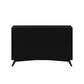 56" Black Solid Wood Seven Drawer Double Dresser