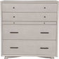 59" Gray Solid Wood Seven Drawer Double Dresser