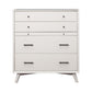 56" White Solid Wood Seven Drawer Double Dresser