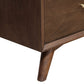 60" Walnut Solid Wood Seven Drawer Double Dresser
