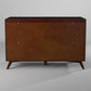 60" Walnut Solid Wood Seven Drawer Double Dresser