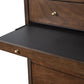 38" Mahogany Solid Wood Four Drawer Dresser