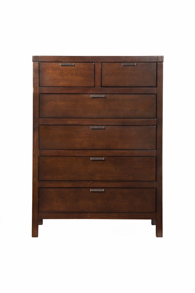 63" Brown Solid Wood Seven Drawer Double Dresser