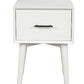 27" White Wood End Table With Drawer
