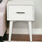 27" White Wood End Table With Drawer
