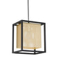 Gold and Black Geometric Metal Ceiling Light