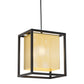 Gold and Black Geometric Metal Ceiling Light