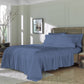 Set of Six Blue Tencel Lyocell Satin