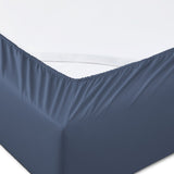 Set of Six Blue Tencel Lyocell Satin
