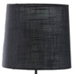 24" Antiqued Gold Monkey Table Lamp With Black Drum Shade