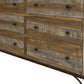 61" Brown Solid Wood Six Drawer Double Dresser