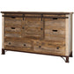 61" Brown Solid Wood Six Drawer Double Dresser