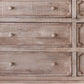 70" Natural Solid Wood Six Drawer Double Dresser