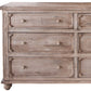 37" Natural Solid Wood Four Drawer Dresser