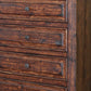 50" Chocolate Solid Wood Six Drawer Triple Dresser