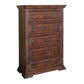 50" Chocolate Solid Wood Six Drawer Triple Dresser