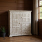 64" White Solid Wood Seven Drawer Gentlemans Chest