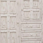 64" White Solid Wood Seven Drawer Gentlemans Chest