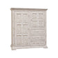 64" White Solid Wood Seven Drawer Gentlemans Chest