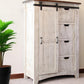62" Antiqued White Solid Wood Six Drawer Triple Dresser