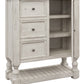 62" Gray and Ivory Solid Wood Six Drawer Triple Dresser