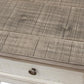 39" Gray And Ivory Solid Wood Four Drawer Dresser