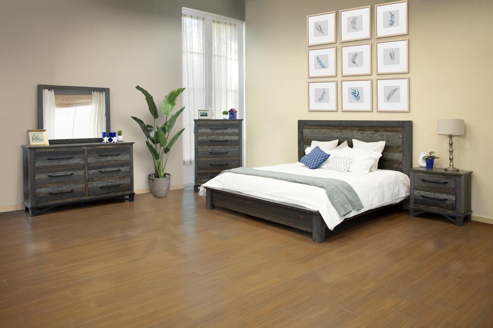 62" Brown Solid Wood Six Drawer Double Dresser