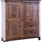 61" Brown Solid Wood Six Drawer Double Dresser