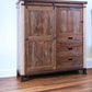 61" Brown Solid Wood Six Drawer Double Dresser