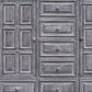 69" Gray Solid Wood Six Drawer Triple Dresser