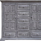 69" Gray Solid Wood Six Drawer Triple Dresser