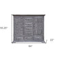 69" Gray Solid Wood Six Drawer Triple Dresser