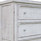 37" Antiqued White Solid Wood Four Drawer Dresser