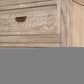 37" Cream Solid Wood Four Drawer Chest