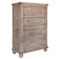 70" Natural Solid Wood Six Drawer Double Dresser
