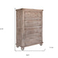 70" Natural Solid Wood Six Drawer Double Dresser