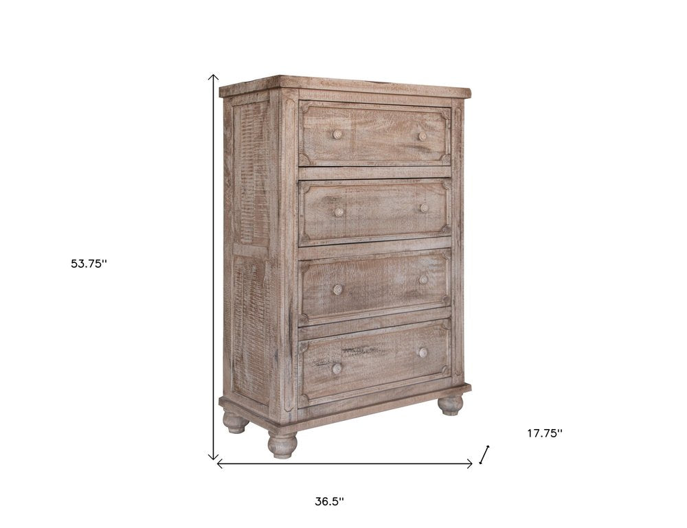 70" Natural Solid Wood Six Drawer Double Dresser